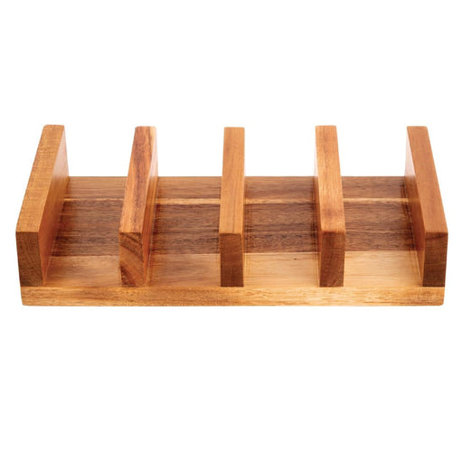 Olympia Acacia Wood Taco Stand Olympia