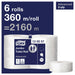 Tork Jumbo Toilet Paper 2-Ply 360m (6 Pack) Tork