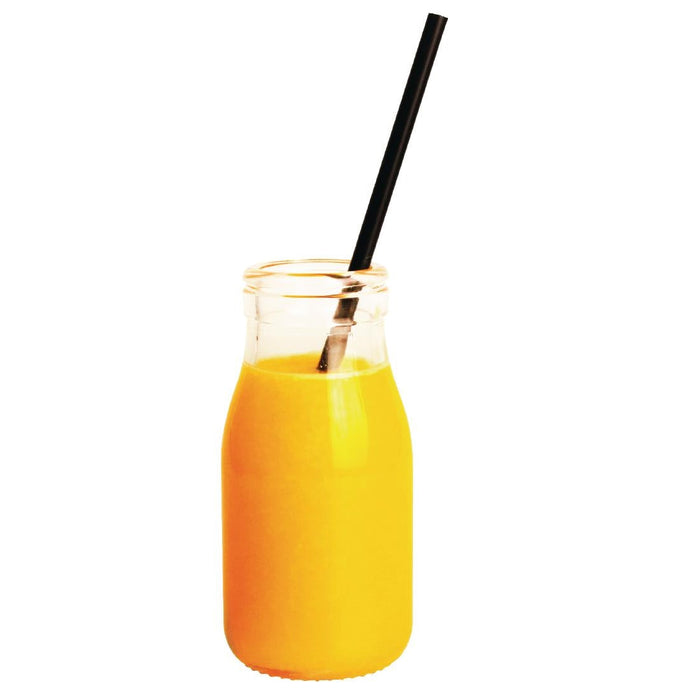 Olympia Glass Mini Milk Bottles 200ml (12 Pack) Olympia