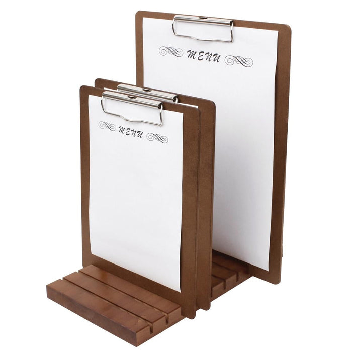 Olympia A4 Wooden Menu Clipboards (10 Pack) Olympia