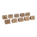 55(H) x 35(W) x 35(D)mm. Acacia Wood. Pack Quantity: 10