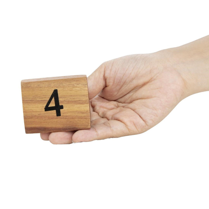 Olympia Acacia Table Number Signs Numbers 1-10 Olympia
