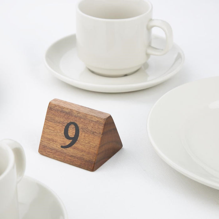 Olympia Acacia Table Number Signs Numbers 1-10 Olympia