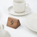 Olympia Acacia Table Number Signs Numbers 1-10 Olympia