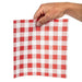 Fiesta Compostable Red Gingham Greaseproof Sheets 310x190mm (200 Pack) Fiesta Compostable