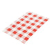 Greaseproof Paper Sheets Red Gingham 190 x 310mm (200 Pack) Chevler