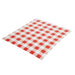 Greaseproof Paper Sheets Red Gingham 310 x 380mm (200 Pack) Chevler