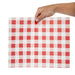 Greaseproof Paper Sheets Red Gingham 310 x 380mm (200 Pack) Chevler
