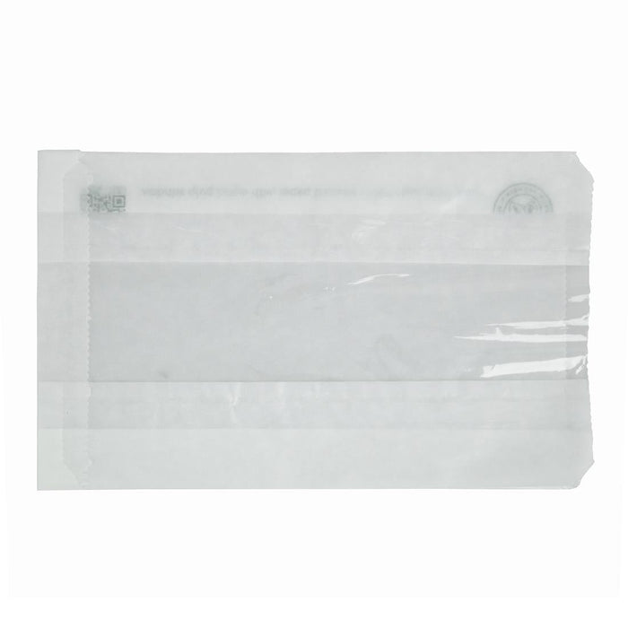 Vegware Compostable Glassine Hot Food Bags With NatureFlex Window Large (Pack of 500) Vegware