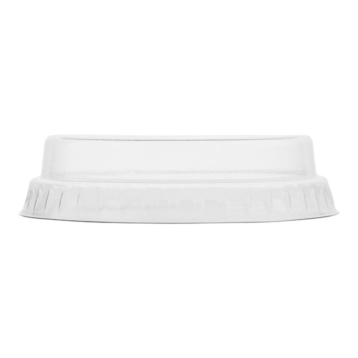 Vegware Compostable Flat Lids With No Hole 200ml / 7oz (1000 Pack) Vegware
