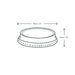 Vegware Compostable Flat Lids With No Hole 200ml / 7oz (1000 Pack) Vegware