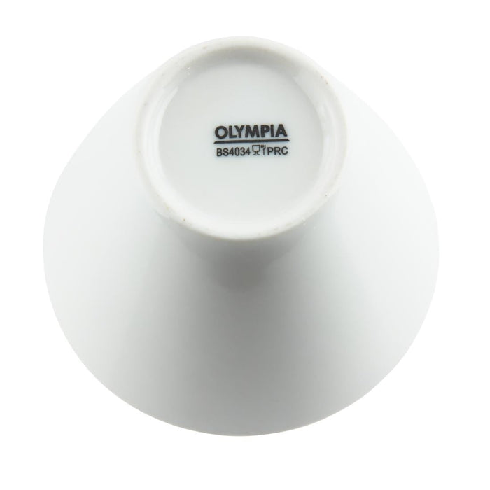 Olympia Whiteware Conical Ramekin White 110mm (6 Pack) Olympia