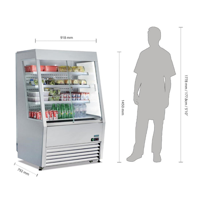 Polar G-Series Energy Efficient Multideck Display Fridge 918mm Polar