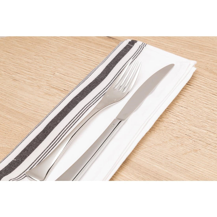 Bistro Table Napkins Black Stripe (10 Pack) Tonrose