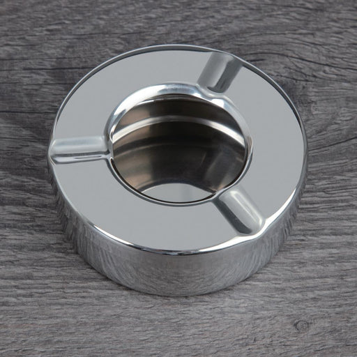 Olympia Stainless Steel Windproof Ashtray 90mm (6 Pack) Olympia