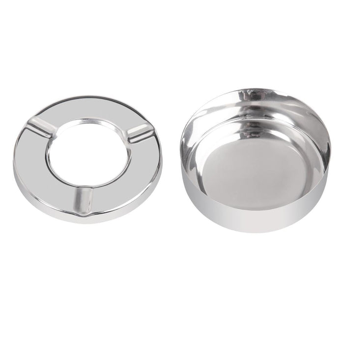 Olympia Stainless Steel Windproof Ashtray 90mm (6 Pack) Olympia