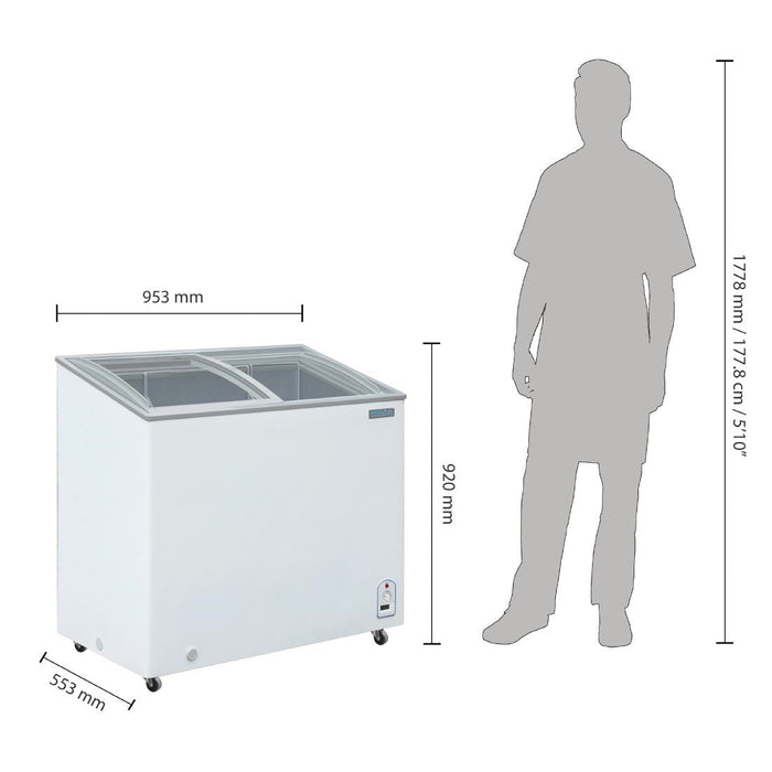 Polar G-Series Display Chest Freezer 200Ltr Polar