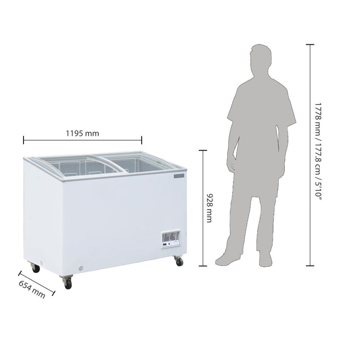 Polar G-Series Display Chest Freezer 270Ltr Polar