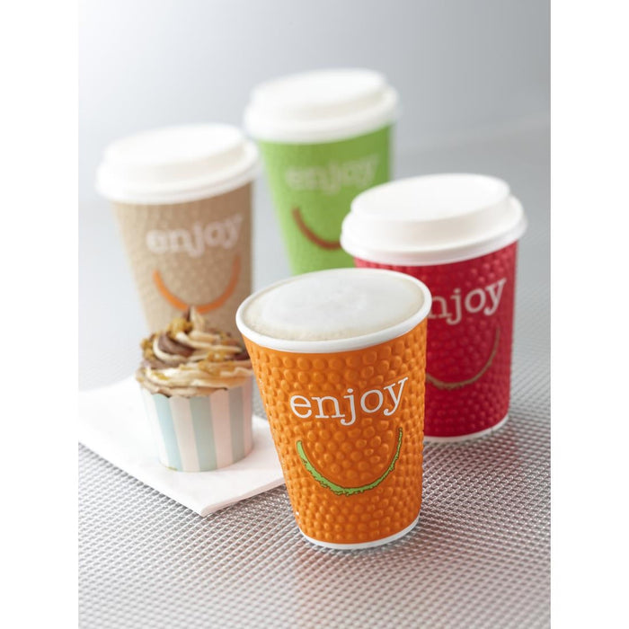 Huhtamaki Enjoy Double Wall Disposable Hot Cups 250ml (875 Pack) Huhtamaki