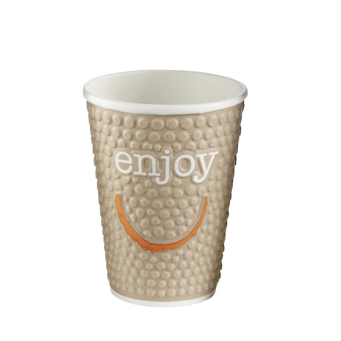 Huhtamaki Enjoy Double Wall Disposable Hot Cups 340ml / 12oz (680 Pack) Huhtamaki