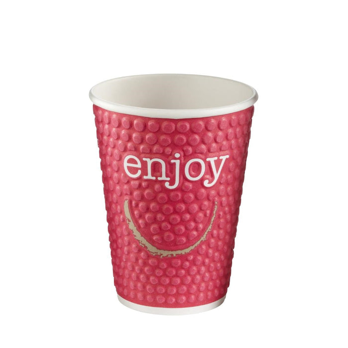 Huhtamaki Enjoy Double Wall Disposable Hot Cups 340ml / 12oz (680 Pack) Huhtamaki
