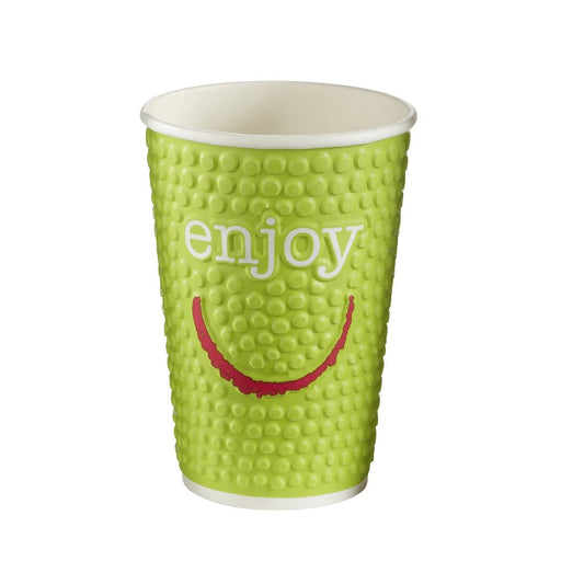 Huhtamaki Enjoy Double Wall Disposable Hot Cups 455ml / 16oz (560 Pack) Huhtamaki