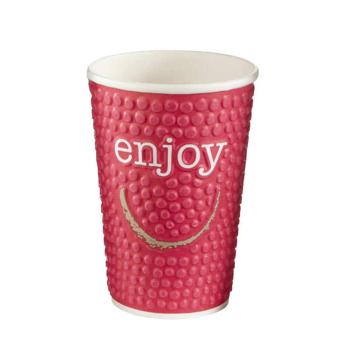 Huhtamaki Enjoy Double Wall Disposable Hot Cups 455ml / 16oz (560 Pack) Huhtamaki