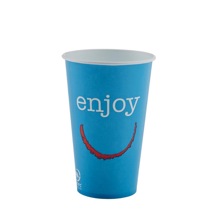 Huhtamaki Enjoy Paper Cold Cups 340ml / 12oz (1900 Pack) Huhtamaki