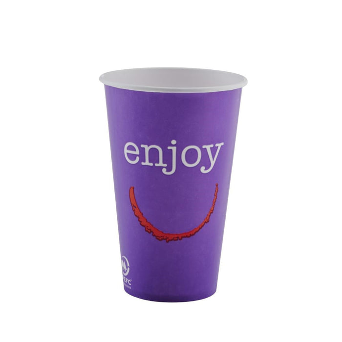Huhtamaki Enjoy Paper Cold Cups 340ml / 12oz (1900 Pack) Huhtamaki