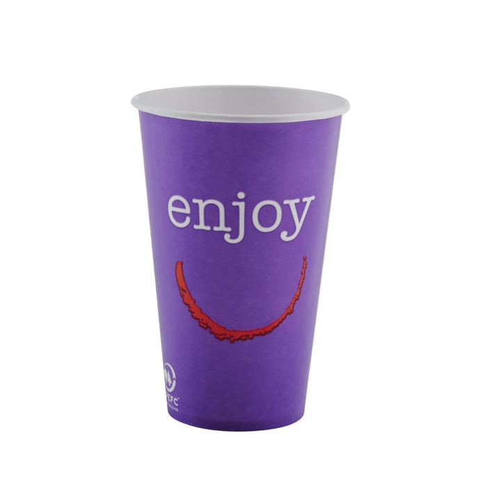 Huhtamaki Enjoy Paper Cold Cups 455ml / 16oz (1000 Pack) Huhtamaki