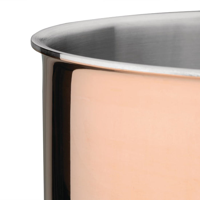 Vogue Copper Tri-Wall Saucepan 18cm Vogue