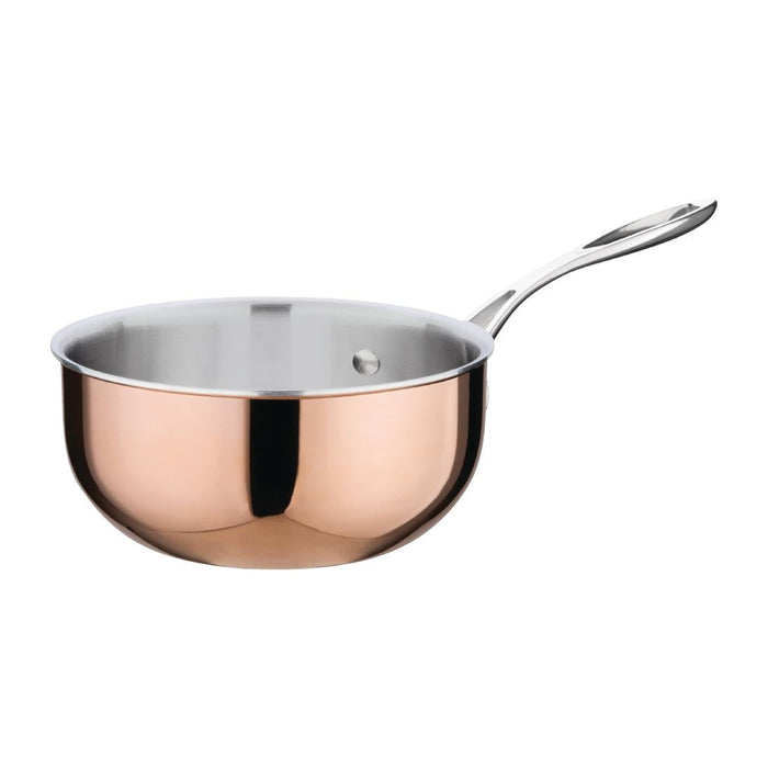 Vogue Copper Tri-Wall Flared Sauté Pan 20cm Vogue