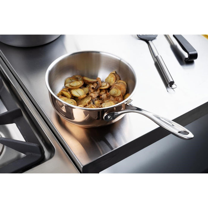 Vogue Copper Tri-Wall Flared Sauté Pan 20cm Vogue