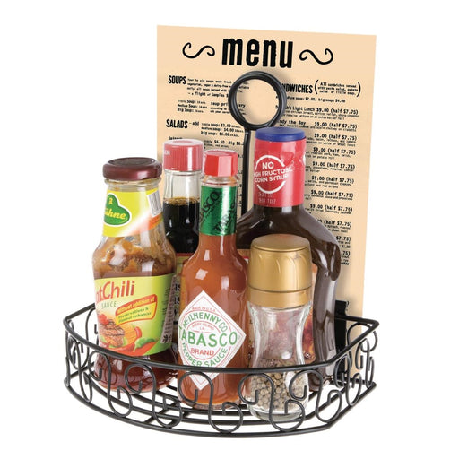 Olympia Wire Condiment Holder With Menu Clip Olympia