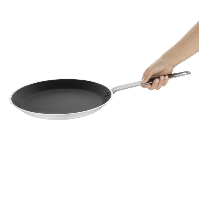 Vogue Platinum Plus Anodised Aluminium Non-Stick Teflon Crepe Pan 30cm Vogue