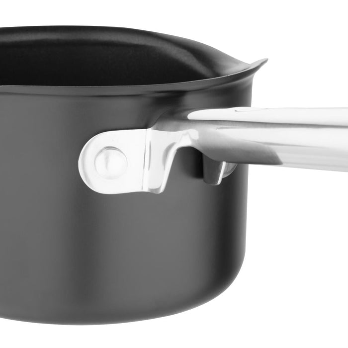Vogue Aluminium Non-Stick Milk Pan 14cm Vogue