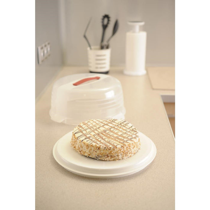 Curver Round Cake Box White 350mm Curver
