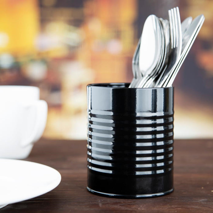 Olympia Galvanised Steel Table Tidy Black Olympia