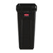 Rubbermaid Slim Jim Bin with Venting Channels Black 60Ltr Slim Jim