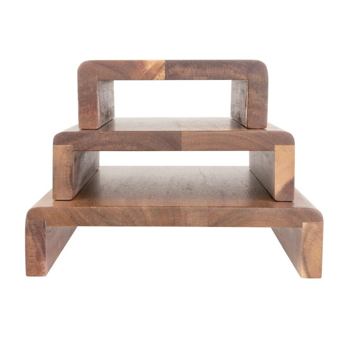 Olympia Acacia Wood Riser Set (3 Pack) Olympia