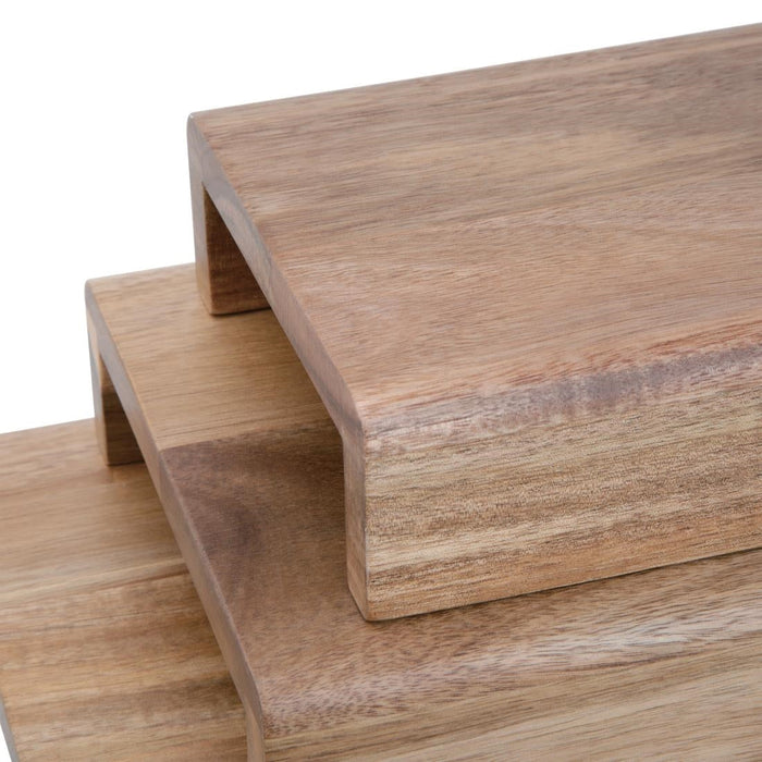 Olympia Acacia Wood Riser Set (3 Pack) Olympia