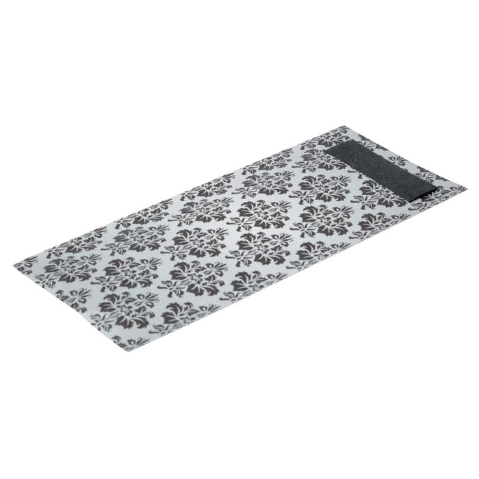 Pack Quantity: 100. Colour: White with Vintage Design Pouch & Black Napkin