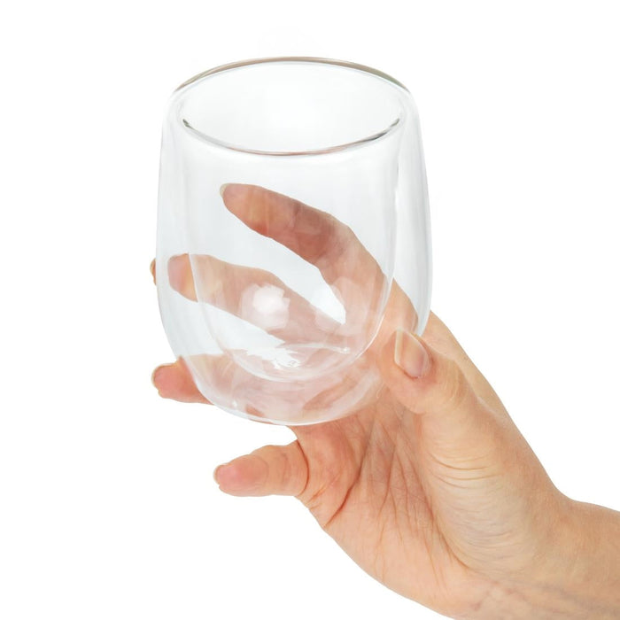 Utopia Double Walled Latte Glass 270ml (12 Pack) Utopia