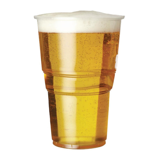 eGreen Premium Flexy-Glass Recyclable Pint To Brim Glasses UKCA CE Marked 568ml (1000 Pack) eGreen