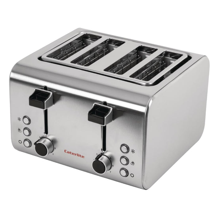 Caterlite 4 Slot Stainless Steel Toaster Caterlite