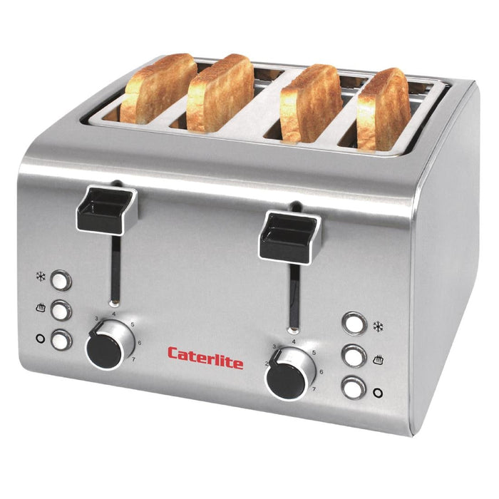 Caterlite 4 Slot Stainless Steel Toaster Caterlite