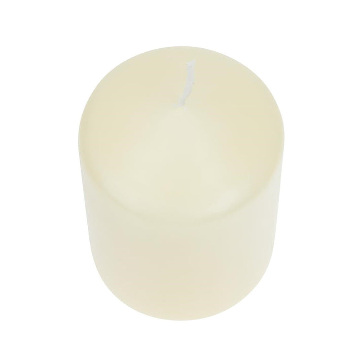 Bolsius Ivory Pillar Short Candles 3" (12 Pack) Bolsius