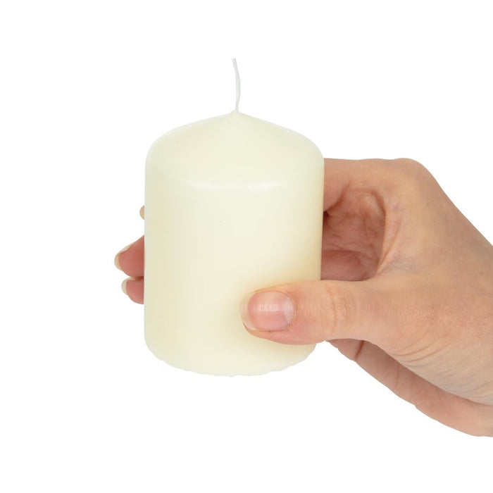 Bolsius Ivory Pillar Short Candles 3" (12 Pack) Bolsius