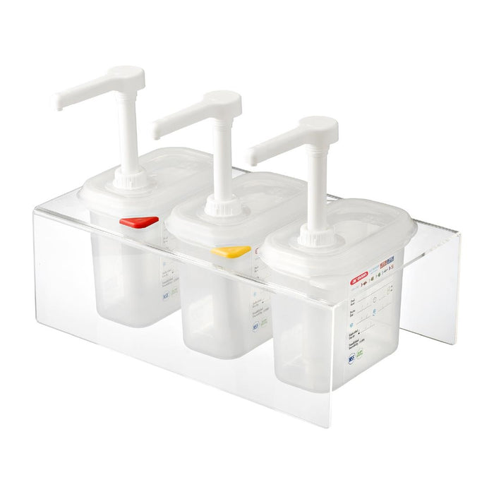 Capacity: 1.5Ltr. Material: Polypropylene. Size: 1/9 GN. Set of 3