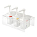 Capacity: 1.5Ltr. Material: Polypropylene. Size: 1/9 GN. Set of 3